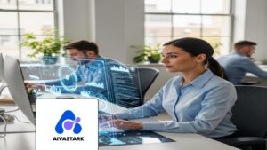 Professional agent handling a complex query through seamless AI-to-Human Handoffs.